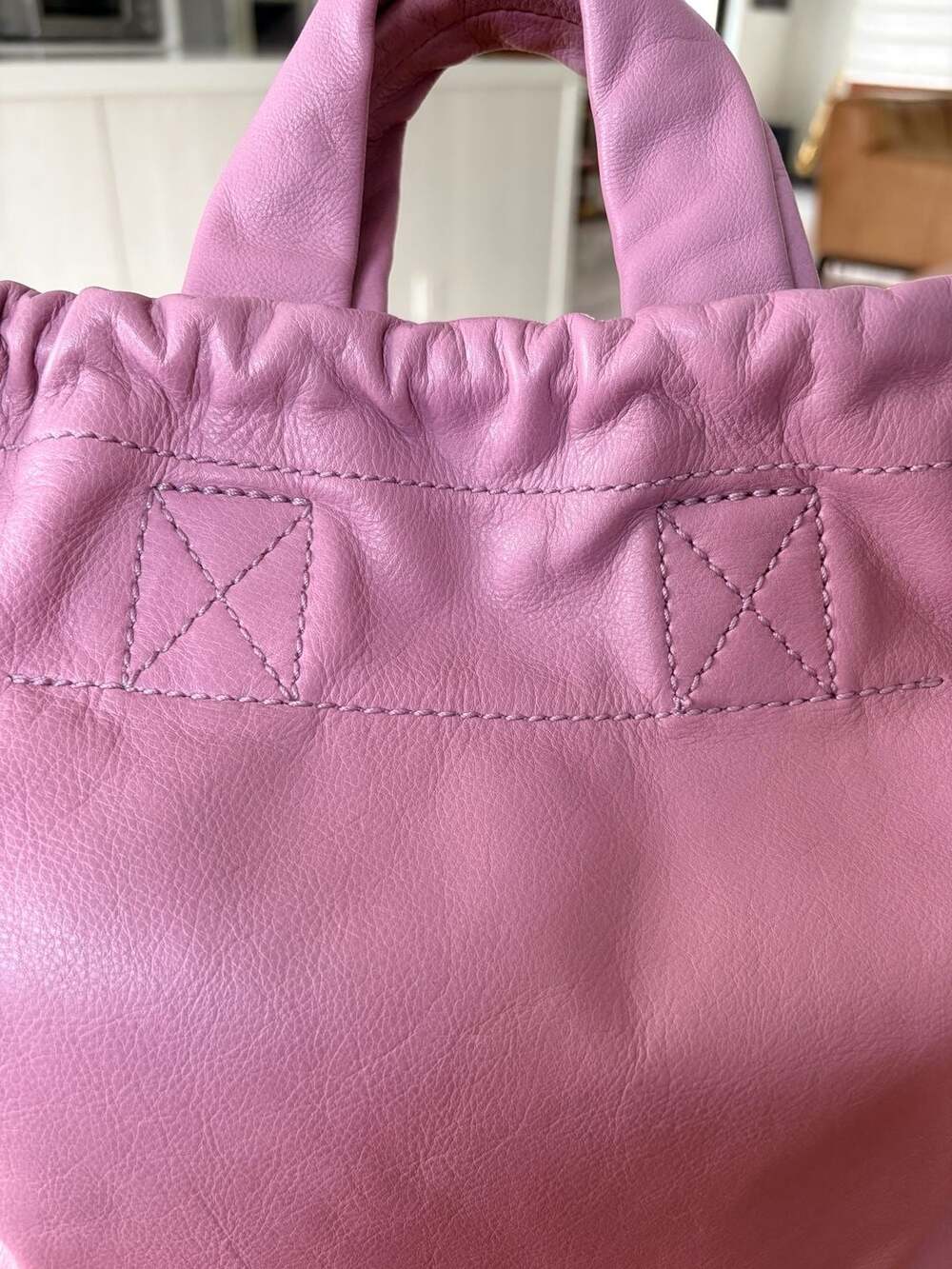 Madewell The Piazza Crossbody Bag in Vibrant Lilac Lavender Leather - Picture 3 of 9